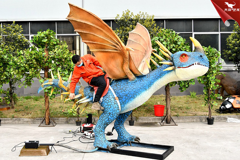 仿真西方龍坐騎，電影道具模型制作