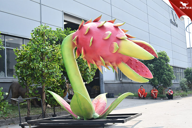食人花，仿真火龍果，大型植物模型制作