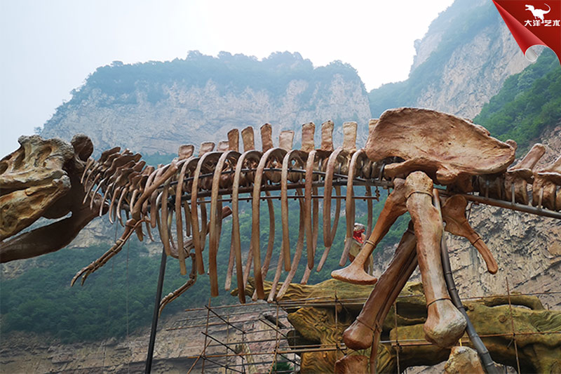 恐龍化石骨架，霸王龍化石骨架
