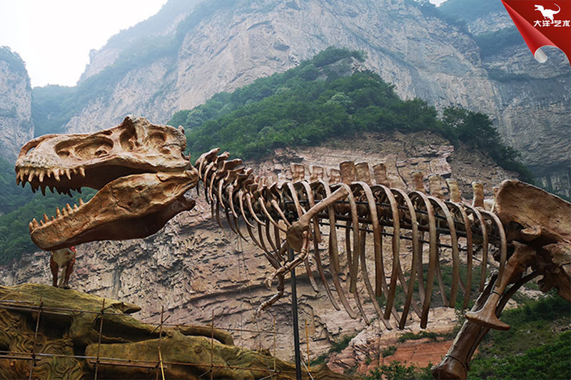 仿真恐龍骨架，霸王龍化石骨架