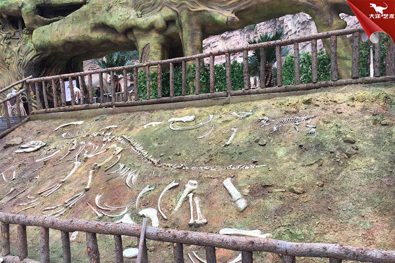 恐龍化石，恐龍骨架模型