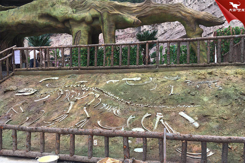 恐龍化石，恐龍骨架模型