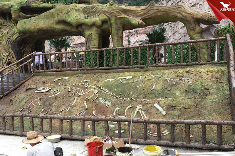 恐龍化石，恐龍骨架模型