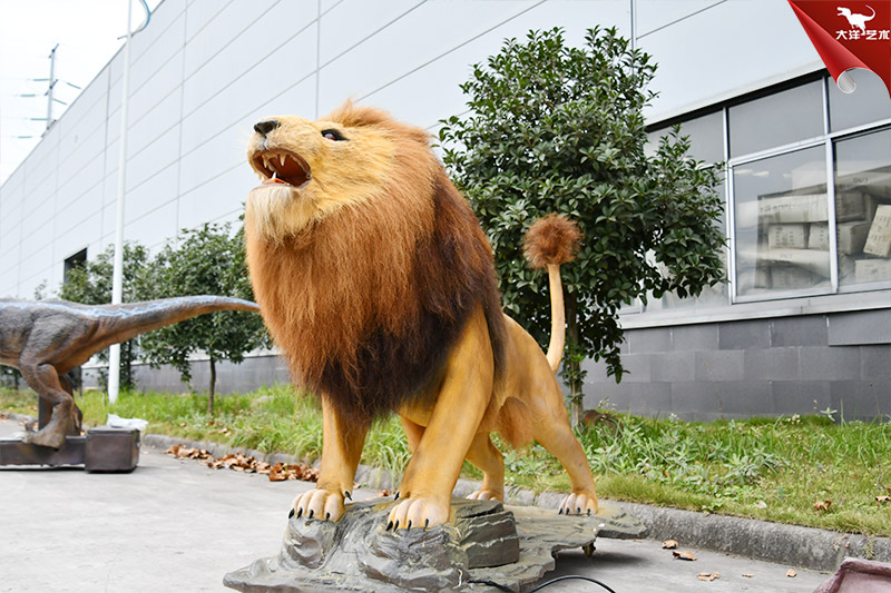 仿真獅子 仿真皮毛動物模型