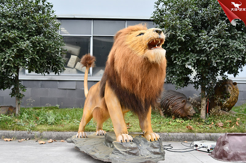 仿真獅子 仿真皮毛動物模型