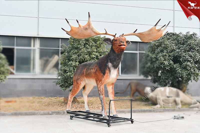 愛(ài)爾蘭大角鹿 1:1手工制作仿真動(dòng)物模型