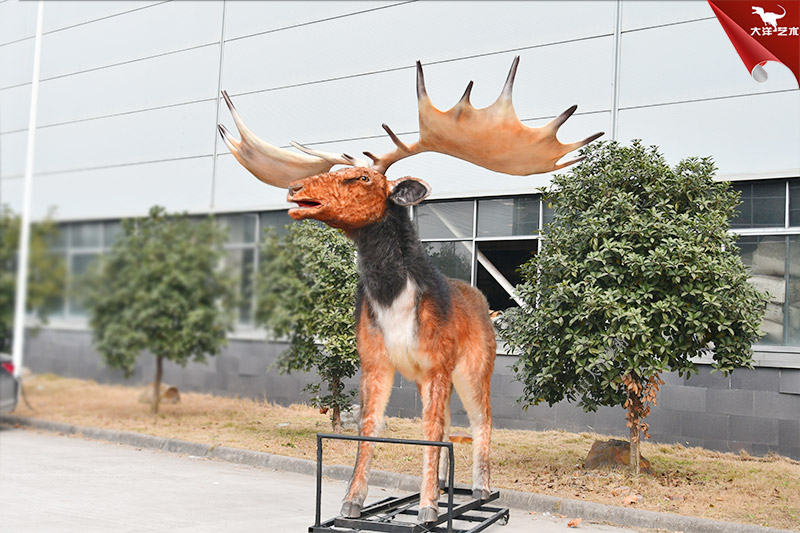 愛(ài)爾蘭大角鹿 1:1手工制作仿真動(dòng)物模型