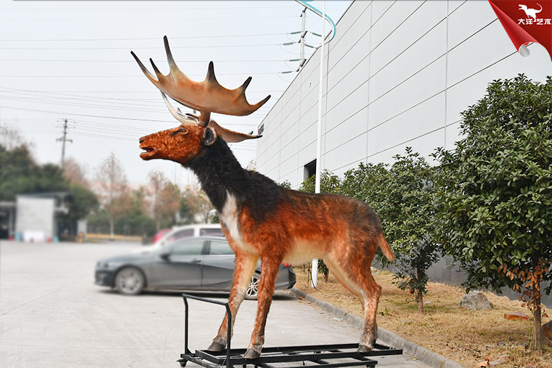 愛(ài)爾蘭大角鹿 1:1手工制作仿真動(dòng)物模型