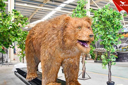 仿真棕熊，仿真熊，動(dòng)物模型制作